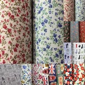 수채화 플라워 패턴 천/패브릭/원단/한마/면원단/이불천/대형천/패브릭천/두꺼운/면천/커튼/이불/커튼천