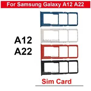 유심트레이 유심 보관 케이스 삼성 갤럭시 A22 5G A12 A125 Sim 카드 트레이 MicroSD 홀더 소켓 슬롯 수리