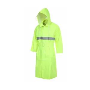 안전우의 연두형광카라 코트/해상/작업복/녹색어머니/비옷/형광/우의/우비/작업/배달/미화원/군인/교통지도