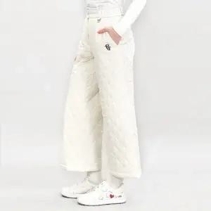 [체스골프]무료배송] 여자 패딩바지 데오라 여성골프 퀄팅 패딩 와이드팬츠 여자패딩팬츠