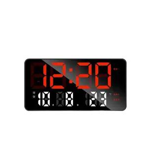 [블루투스 자동] 벽시계 대형 디지털 인테리어 LED 전자시계 무소음