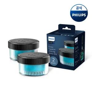 PHILIPS 필립스 면도기 무선 클렌징 팟 카트리지 2개입 세척액 CC12/51