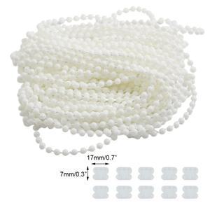10M 롤러 블라인드 볼 체인 커튼 코드 구슬 10Pcs 커넥터와 수직 로마 제어 홈 장식