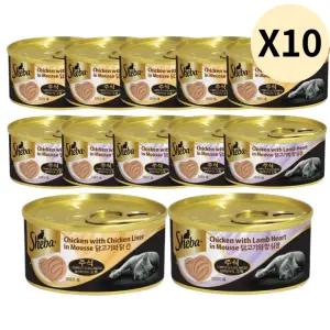 쉬바 노령묘 주식 사료 고양이 무스 습식캔 2종 120개