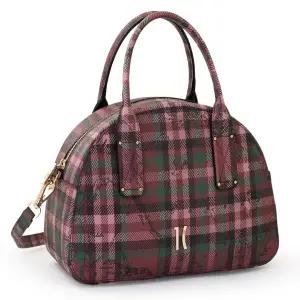 프리마클라쎄 GEO 타탄체크 하프문 토트백 LM LE16