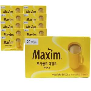 맥심 모카골드 마일드 커피믹스 12g 20T x 10개(총 200T)