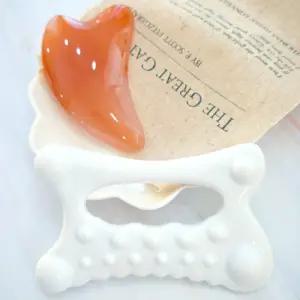 로에드 괄사 2종세트 얼굴 승모근 바디 괄사마사지기