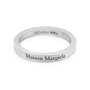 [메종마르지엘라] SM1UQ0080 SV0158 951 인그레이빙 로고 3mm 실버 반지