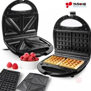 키친아트 와플메이커 스낵 샌드위치 와풀 메이커 아이들 간식 식빵 토스트기 토스터기 캠핑 와플 제조기