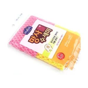 크린수세미-망사2입 - 2EA/청소/설겆이/다용도/부엌/고급/싱크대/세제/다목적/수세미/세척/주방/망사/거품