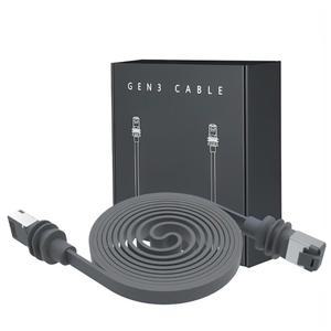 Elfcam - 스타링크 3세대 및 미니 u2013 10Gbps 고속 RJ45 LAN 케이블을 위한 5m/16.4피트 Cat 6A 플랫 이더넷 케이블, IP68 방수, 실내/외벽 또는 도관 설치를 유연한 9.2x3.2mm 디자인