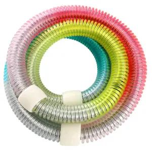 다이어트 스프링훌라후프 지압 꽈배기 용수철 허리 마사지 실내 홈트 운동 훌라후프