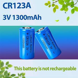 CR123A 3V 1300mAh 리튬 배터리 디지털 카메라 계산기 무선 마우스용 비충전식