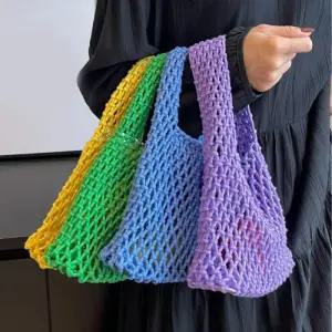 다용도 캐주얼 컬러 미니 그물백 net-bag