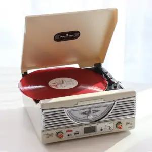 사운드룩 노르딕 램프 레트로 블루투스 LP플레이어 턴테이블 SLT-7080BT USB FM라디오 스피커내장