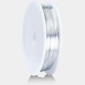 부드러운 비즈 공예 조형 철사 얇은 가는 와이어 컬러 DIY 연선 연철사 은색 (WFKNAQ2)