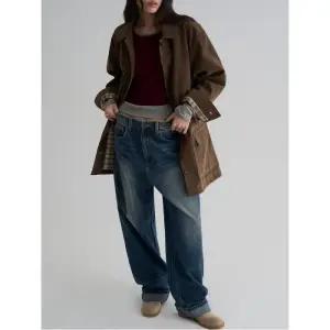 [에잇세컨즈] 워싱 와이드 롤업데님 - 블루 (356121WCEP)