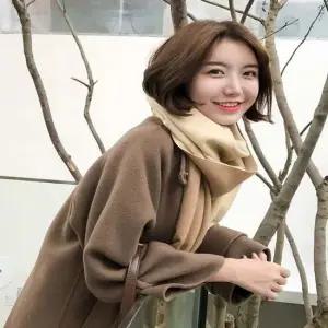 여성 양면 모조 캐시미어 머플러 대형 숄 여자 목도리