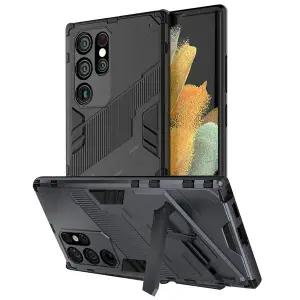 [데켄스]갤럭시 S26 울트라 플러스 케이스 슬림 방탄 스탠딩 범퍼 터프 카메라보호 범퍼 하드 케이스 M81