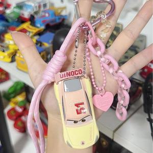 디즈니 픽사 카즈 라이트닝 맥퀸과 메터 키체인 모델카 양면 클래식 캐릭터 펜던트 팬 및 수집가용