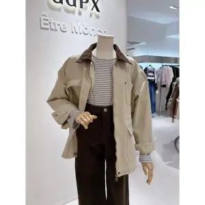 갤러리아 카라 배색 데님자켓(Q1JK010B)