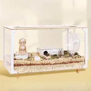 대형 햄스터케이지 아크릴 투명 사육장 피그미 친칠라 다람쥐 리빙박스 하우스