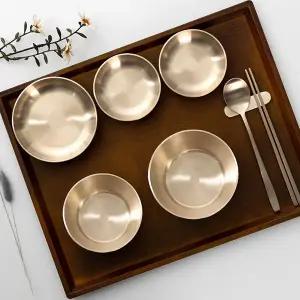 놋결 방짜유기 놋그릇 퓨전 상차림 1인용 8P 수저세트