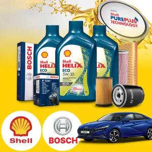 아반떼CN7 1.6 가솔린 쉘 힐릭스 ECO ECT 5W-30 엔진오일필터세트 4리터
