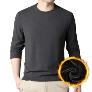 긴팔티 티셔츠 기모 베이직 남자 라운드넥 무지 쭉티