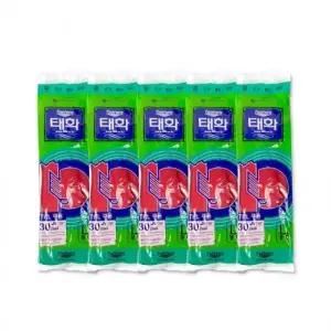 ( )태화고무장갑대 레드 꽃밴-5개 주방고무장갑 태화 고무장갑 꽃밴L 주방장갑