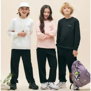 [블랙야크키즈](강남점)26SS신상 봄 신학기룩으로 착용하기 좋은 긴팔싱글티셔츠 + 조거팬츠세트[긴팔티...