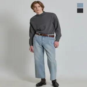 [원더플레이스][더블유스탠다드(W STANDARD)] 브러쉬드 와이드 데님 팬츠