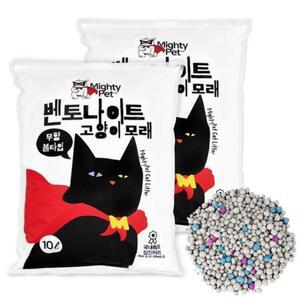 마이티펫 국내제조 대용량 벤토나이트 고양이 화장실모래 무향