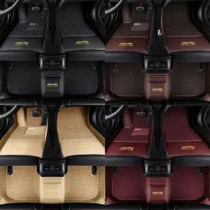 제네시스 G90 매트 카본+코일 이중 6D발판 바닥매트 깔판