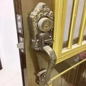 도금 문고리 현관문 황동 엔틱 레트로 주택용 빈티지 클래식 손잡이 열쇠 방문