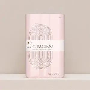 [휴홈] 글루프리 PFAS프리 제로 대나무 화장지 30m, 30롤, 1팩