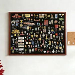 여행 마그넷 보드 장식 마그네틱 칠판 기록 자석판 추억보관