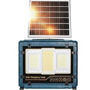 [셀러허브]400W 태양광 충전식 LED 야외 멀티 캠핑 랜턴 작업등 조명등 투광기 (S23550306)