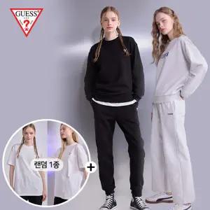 (수정샵)[게스] 여성 코튼테리 이지 셋업 2세트+레이어드 티셔츠 1종