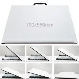 790x580 손잡이 각도조절 우드 테이블 이젤 화이트 그림 작업대 화판 탁상용 책상