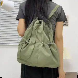 미콘 21017 여성 캐주얼 복조리 원포켓 스트링 백팩