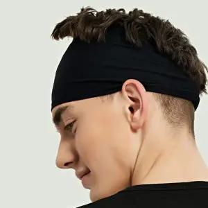 [제이프로젝]달리기 운동 헬스 머리띠 스포츠 땀흡수 헤어밴드 넓은머리띠 머리장식 면헤어밴드 남자헤어밴