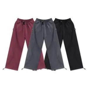 루즈핏 XG70GY44 가을 팬츠 똑딱 여자 와이드 팬츠