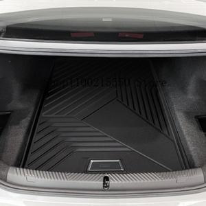 BMW 호환 5 시리즈 G60 2024-2025 트렁크용 고무 매트 TPE 자동차 수납 박스 패드 방수 후면