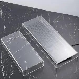 기계식 키보드 아크릴 키보드 보호덮개 로지텍 30cm 커버 청소 편리 방진 소형 범용 키스킨 호환 벤트형 트레이 투명