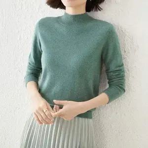 여성니트 RO87GS77 하프넥 반목티 울니트 이너 긴팔 가을 겨울 5색