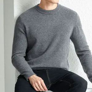 남자 긴팔 니트티 레귤러핏 부드러운 간절기 스웨터