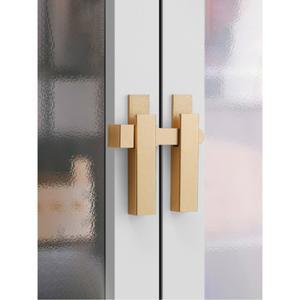 무타공 방문 잠금장치 미닫이 대문 빗장 나무문 화장실 유리문 합금 도어락 문닫이 고정 장치