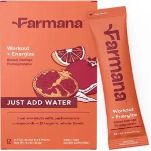 파르마나 크레아틴 HMB 운동 전 음료 믹스 - 아미노산과 슈퍼푸드가 함유된 모든 천연 카페인 프리 보충제