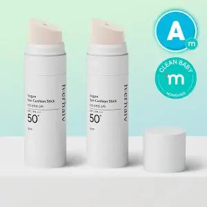[어네이브] 비건 선쿠션스틱 30ml 아기 무기자차 선크림 SPF50+, 2개